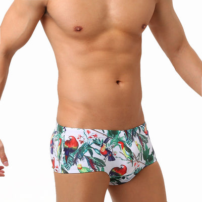 Bóxer de Baño Hombre con Estampado Floral y Aves - Image 18