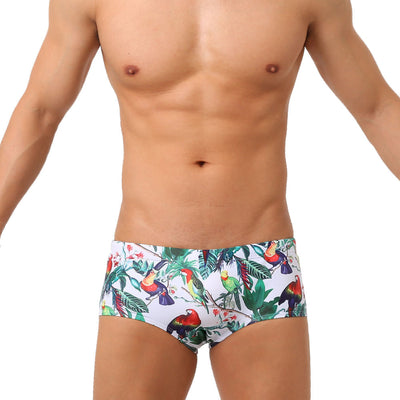 Bóxer de Baño Hombre con Estampado Floral y Aves - Image 19
