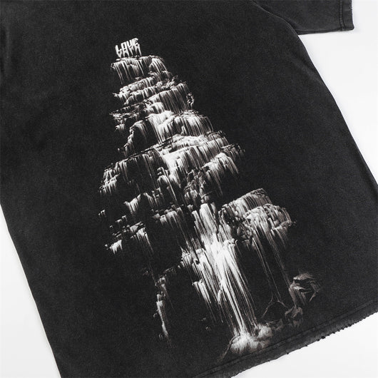 Camiseta Estampado Cascada de Agua Manga Corta - Image 14