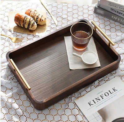 Bandeja Rectangular de Nogal para Café y Comedor - Image 34