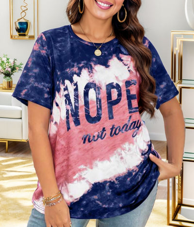 Camiseta Suelta Estampada con Letras para Mujer - Image 17