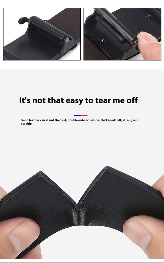Cinturón de Cuero Automático para Hombre - Hebilla Inteligente Casual y Ejecutivo - Image 35