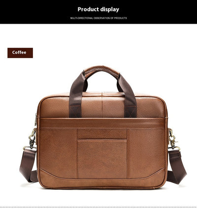 Bolsa Crossbody de Cuero para Documentos Profesionales - Maletín Casual para Computadora - Image 11