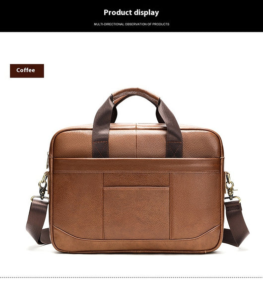 Bolsa Crossbody de Cuero para Documentos Profesionales - Maletín Casual para Computadora - Image 11