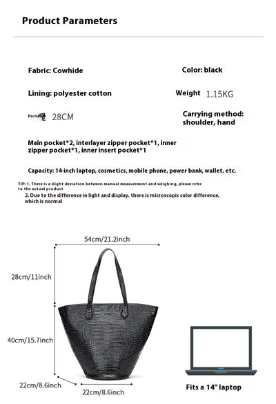 Bolsa Tote Estampado Cocodrilo Gran Capacidad Cilíndrica Diseño Premium - Image 7
