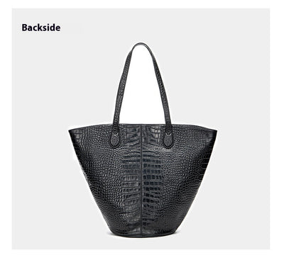 Bolsa Tote Estampado Cocodrilo Gran Capacidad Cilíndrica Diseño Premium - Image 18