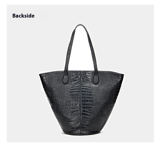 Bolsa Tote Estampado Cocodrilo Gran Capacidad Cilíndrica Diseño Premium - Image 18