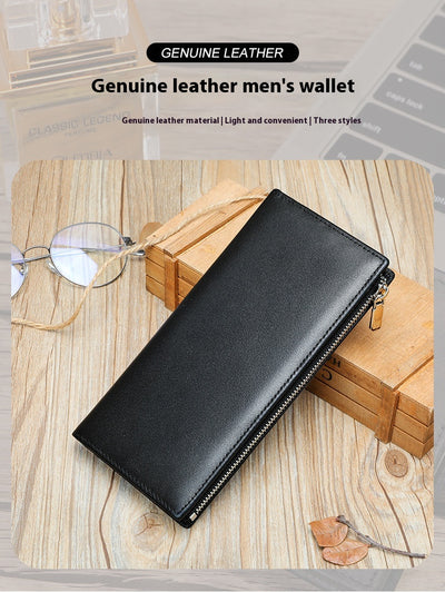 Billetera de Cuero Genuino para Hombre con Cierre Seguro y Protección Anti-fraude - Image 9