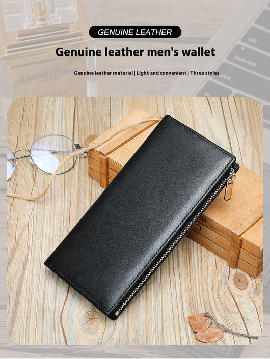 Billetera de Cuero Genuino para Hombre con Cierre Seguro y Protección Anti-fraude - Image 9