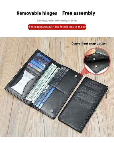 Billetera de Cuero Genuino para Hombre con Cierre Seguro y Protección Anti-fraude - Image 11