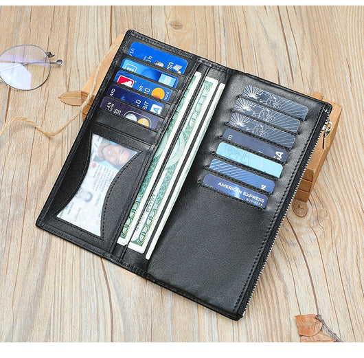Billetera de Cuero Genuino para Hombre con Cierre Seguro y Protección Anti-fraude - Image 12