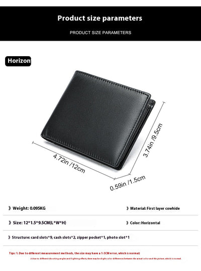 Billetera de Cuero Genuino para Hombre con Cierre Seguro y Protección Anti-fraude - Image 13