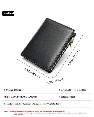Billetera de Cuero Genuino para Hombre con Cierre Seguro y Protección Anti-fraude - Image 14