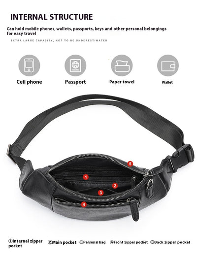 Bolsa Mensajero de Cuero Genuino para Hombre - Piel de Vaca Premium Multifuncional - Image 17