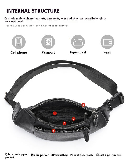 Bolsa Mensajero de Cuero Genuino para Hombre - Piel de Vaca Premium Multifuncional - Image 17
