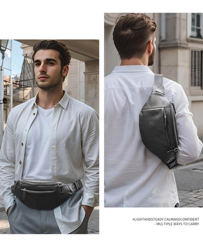 Bolsa Mensajero de Cuero Genuino para Hombre - Piel de Vaca Premium Multifuncional - Image 19