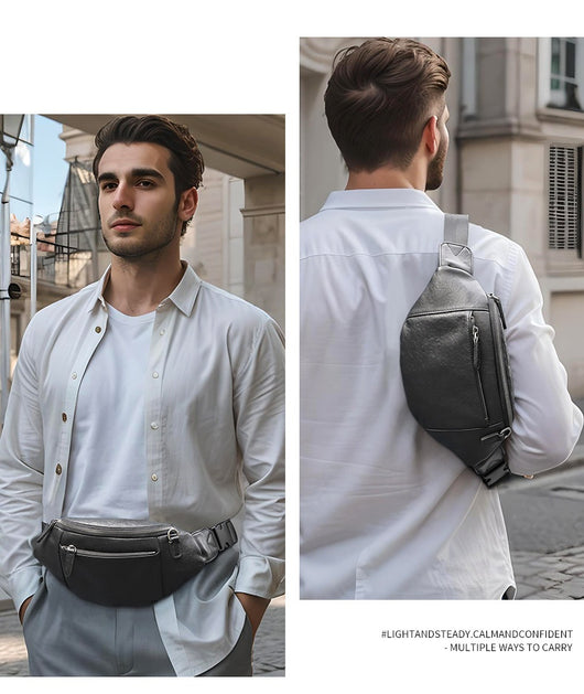 Bolsa Mensajero de Cuero Genuino para Hombre - Piel de Vaca Premium Multifuncional - Image 19
