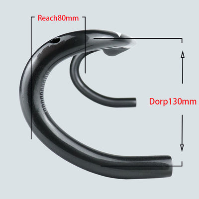 Manillar de Fibra de Carbono para Bicicleta de Ruta - Diseño Ergonómico 380-440mm - Image 18