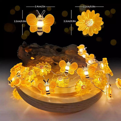 Luces Decorativas LED Flores y Abejas para Fiestas - Image 36