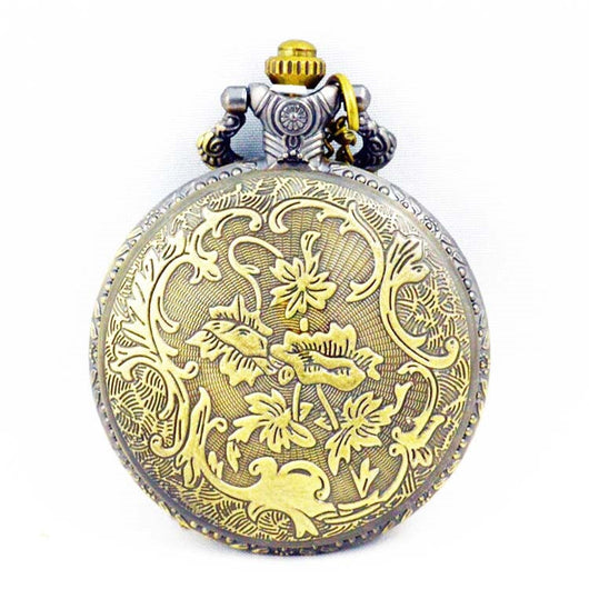 Reloj de Bolsillo Vintage Bronce Constelaciones Zodiacales Cuarzo - Image 22