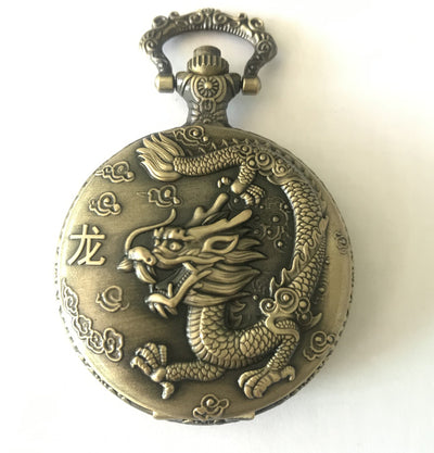 Reloj de Bolsillo Vintage Bronce Constelaciones Zodiacales Cuarzo - Image 29