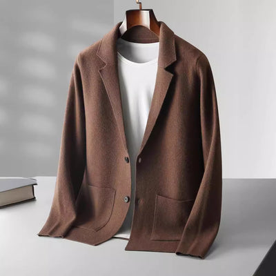 Cardigan de Cachemira para Hombre - Suéter Grueso Business Casual - Image 11