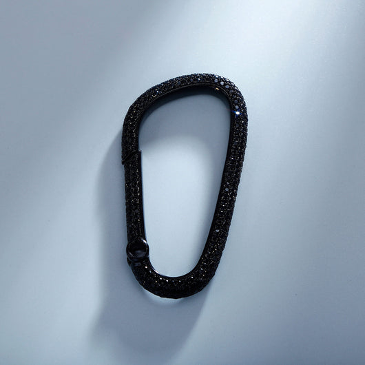 Llavero para Hombre Negro Elegante con Circonita Brillante - Image 7