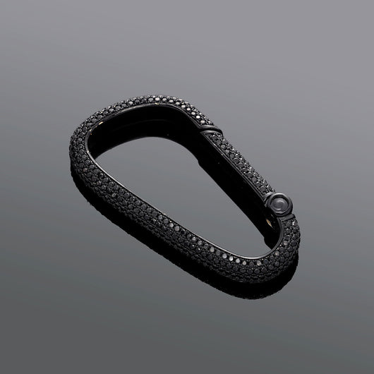 Llavero para Hombre Negro Elegante con Circonita Brillante - Image 10