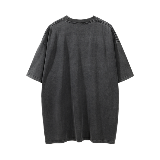 Camiseta Cuello Redondo Efecto Desgastado para Hombre - Image 21