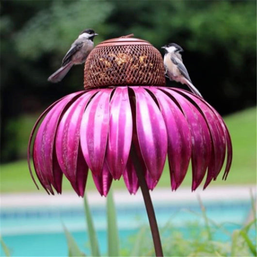 Comedero para Pájaros con Diseño de Pétalos - Image 16
