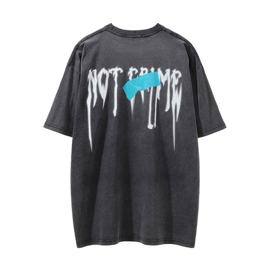 Camiseta Estampada Negra de Manga Corta para Hombre - Image 27