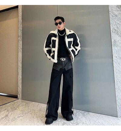 Chaqueta de Piel Fusión Francesa y Estilo Coreano - Image 22