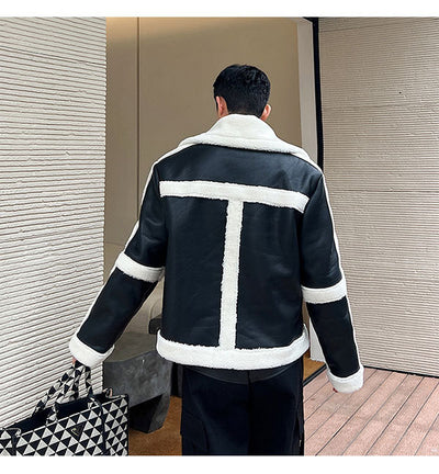 Chaqueta de Piel Fusión Francesa y Estilo Coreano - Image 28