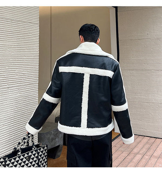 Chaqueta de Piel Fusión Francesa y Estilo Coreano - Image 28
