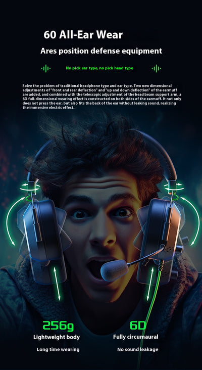 Auriculares Gaming G810 con Control por Cable - Sonido Inmersivo para Jugadores - Image 18