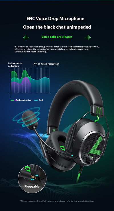Auriculares Gaming G810 con Control por Cable - Sonido Inmersivo para Jugadores - Image 21