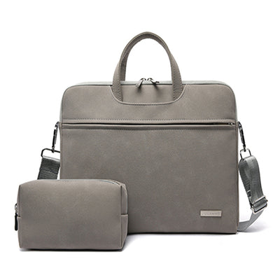 Maletín de Cuero PU para Laptop 13.3" a 15.6" - Bolsa Profesional Unisex con Correa - Image 17