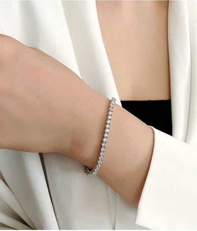 Pulsera Tenis de Moissanita 10 Quilates en Plata Esterlina S925 - Image 19