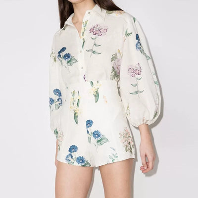 Conjunto Ejecutivo: Blusa Manga Larga y Shorts Cintura Alta - Image 28