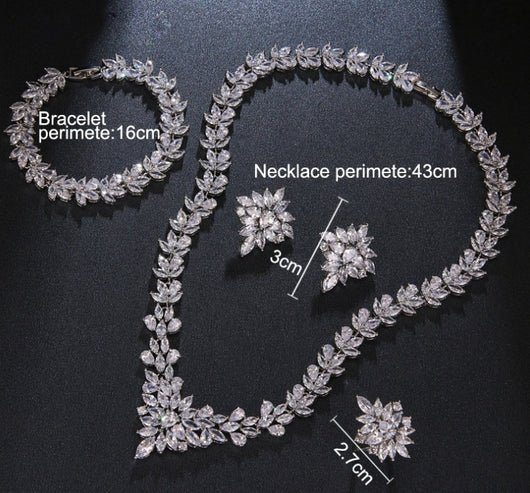 Conjunto de 4 Collares y Pulseras de Cobre con Circonitas Micropavé - Image 14