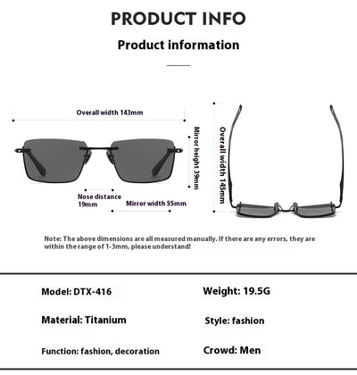 Gafas de Sol Polarizadas Titanio Puro DTX416 con Opción de Lentes Miópicas para Mujer - Image 17