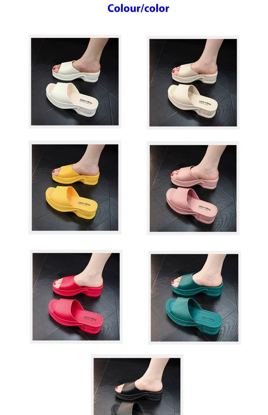 Sandalias Plataforma Impermeables para Mujer - Botas de Lluvia Antideslizantes - Image 38
