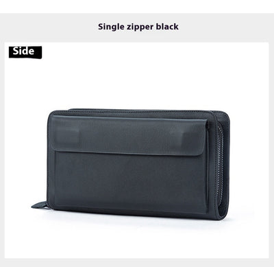 Billetera de Cuero Genuino con Doble Cierre y Compartimentos - Image 14