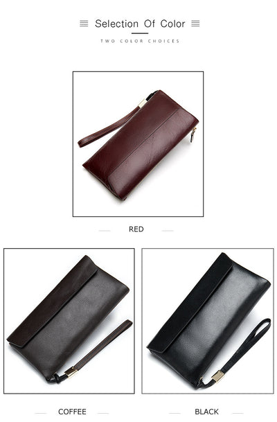 Billetera de Cuero Estilo Coreano Piel Vacuno Premium Mujer Mediana - Image 11
