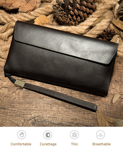 Billetera de Cuero Estilo Coreano Piel Vacuno Premium Mujer Mediana - Image 20