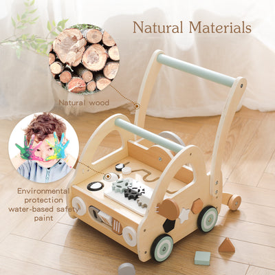 Andador Educativo de Madera con Puzzle Multifuncional - Image 20