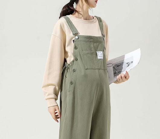 Pantalones Maternales Holgados Talla Grande para Exterior - Image 48