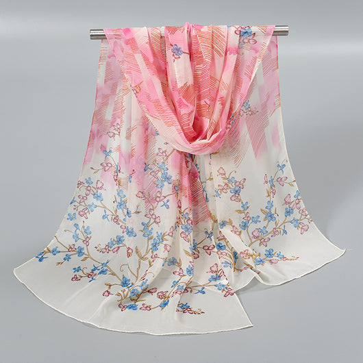 Pañuelo de Seda Chiffon Elegante para Mujer - Image 22