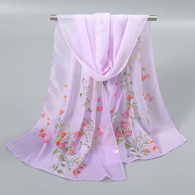 Pañuelo de Seda Chiffon Elegante para Mujer - Image 28