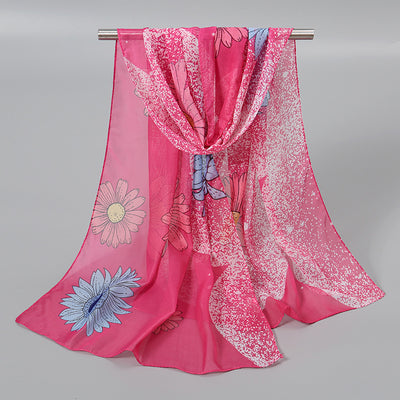 Pañuelo de Seda Chiffon Elegante para Mujer - Image 29